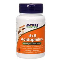 NOW Foods, ACIDOPHILUS 4 X 6 BILLION 60 CAPS ( Multi-Pack)