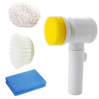 Electric Cleaning Brush, 5 in 1 Magic Power Scrubber for Kitchen Bathroom Tub Shower Tile Carpet Bidet Sofas, Cordless Battery Powered Scrubber with PVA Towel & 3 Brush Heads