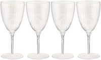 Lillian Tablesettings Premium Wine Glasses, Disposable Plastic Cups, 1 Piece, Value Pack-96 Count Champagne, 8 Oz.