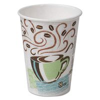 Dixie 5338DX Hot Cups Paper 8oz Coffee Dreams Design 500/Carton