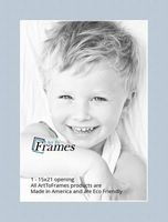 15x21 Fountain Blue / Baby Blue Custom Mat for Picture Frame with 11x17 opening size (Mat Only, Frame NOT Included)