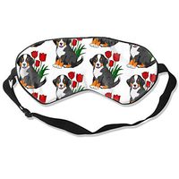 Bernese Mountain Dog Eye Masks Sleep Mask 100% Double-Sided Silk Super-Smooth Eye Mask Ultra-Soft Adjustable Eyeshade for Men Women Boys Girls