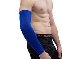 Senmir Ultra Thin Arm Guard Sleeve(1Pcs), Anti-Slip Breathable Elbow Protection Pads, Elbow Guard Sleeve, Protective Arm Sleeve for Yoga Basketball Football Volleyball Joint Pain Relief