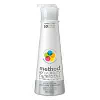Method 8X Laundry Detergent, Free & Clear, 20 Oz Bottle, 6/Carton