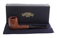 Savinelli Italian Tobacco Smoking Pipes, TRE Smooth 104