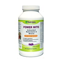 PowerMito Antioxidant Multivitamin & Mineral with Digestive Enzymes (31 Organic Ingredients, 45 Antioxidants, No Silicon Dioxide, No Magnesium Stearate) 240 V Capsules