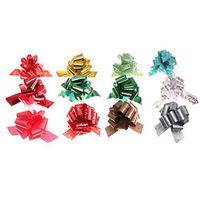 LIOOBO Pack of 36 Christmas Pull Bows Gift Manual Ribbons Wedding Decoration DIY for Gift Package Decor