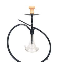 Hot Selling 48cm Sahara Hookah Whosale Aluminum Shisha Hookah Black