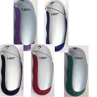 BIC C2 METAL LIGHTER CASE W/ KEYCHAIN - COLOR MAYBE VARY - ONE LIGHTER