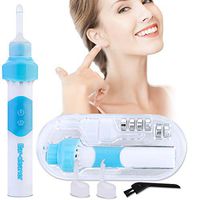 Ear Wax Removal Kit with 4 Removable Silicone Heads, LED Light Great for Adult and Child Ear Cleaning
