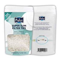 Pufai Super Slim Cigarette Filters White Cartridge Filter Tips Convert 6 mm to 5 mm 350 Pieces