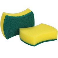 Homyme Kitchen Cleaning Sponges, Multifunction Scrub Sponge for Dish Washing, Window, Household, 2 Pack, Green