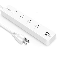WiFi Power Strip, Hyleton Surge Protector Smart Power Strip with Timing Function Compatible with Alexa & Google Home (330MM)