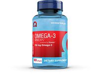 Ocean Blue Omega-3 MiniCaps 700 mg Molecularly Distilled Burpless Highly Concentrated Omega 3 Fish Oil 450mg EPA 200mg DHA - 60 Natural Vanilla Softgels
