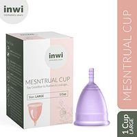 InWi Menstrual Cup Large - Reusable Period Cup - Best Alternative to Sanitary Napkins, Pads and Tampons