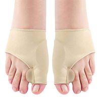 Kedelak Toe valgus corrector, Toe Separator Hallux Valgus Corrector Orthotics Feet Bone Thumb Adjuster Correction Pedicure Sock Straightener Treat Pain in Big Toe Joint, Toe Separators （2 Pack） (L)