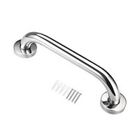 uxcell 1-inch Diameter 12-inch Length 304 Stainless Steel Shower Grab Bar Polished