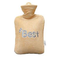 Hot Water Bag Lovely Water Injection Hot Water Bottle with Cloth Cover, 900 ML