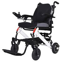 NILINLEI Automatic Intelligent Aluminum Alloy Electric Wheelchair, Lightweight Folding Adult Wheelchair, Disabled Scooter for The Elderly