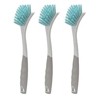 Dish Scrubber for Dishes Kitchen Sink Pot Pan Scrubbing, Grey, 3Pcs