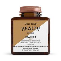 Well Told Vitamin Supplement: Organic Portobello Mushrooms, Organic Spinach, Organic Quinoa, Helps in the Maintenance Of Bones, Teeth & General Health, Non-GMO, Vegan, Does Not Contain Fillers or Synthetics, 62 Capsules (500mg each).