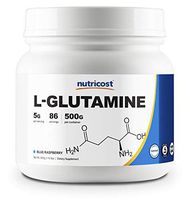 Nutricost L-Glutamine Powder (500 Grams) (Blue Raspberry)