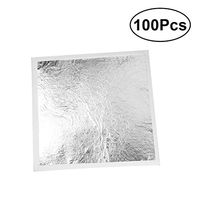 ROSENICE Gilding Foil Imitation Silver Leaf for DIY Art Crafts Furniture Decor 100pcs