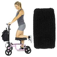 Vive Knee Walker with Pad - Steerable Scooter for Broken Leg, Foot, Ankle Injuries - Kneeling Quad Roller Cart - Orthopedic Seat Pad for Adult and Elderly Medical Mobility - 4 Wheel Caddy Crutch