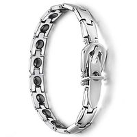 BRACELET Power Energy Magnet Therapy With Germanium Stones - FOR WOMEN (LINK REMOVAL TOOL INCLUDED)- FREE “LED FLASHLIGHT WITH KEY CHAIN” WITH YOUR ORDER- 232BR