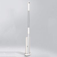 SHPING Mops Mop and bucket cover, 2 360-degree flat tow, 4 microfiber replacement cloth, hand-free, suitable for all kinds of floor cleaning, off-white (Size : A)