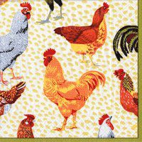 Roosters Beverage Napkins