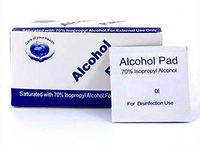 Valpeak 70% Alcohol Pad Surface Disinfectant Wipes for Hand, Phone Screen, House Cleaning Wet Wipes, 100pcs/pack.(1pack)