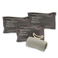 3 Pieces Trauma Bandage 6" Emergency Military Style Battle Wound Dressing First Aid IFAK Stop The Bleed Israeli Bandage Wrap