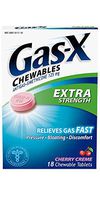 Gas-X Extra Strength Cherry Creme, 18-Count Chewable Tablets (Pack of 3)