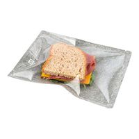Heat Seal Sandwich Bags, Heat Sealable Snack Bags - Black - 8.7" - Food Saver Bags - 100ct Box - Bag Tek - Restaurantware