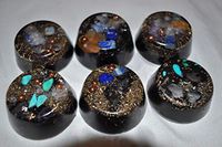 6 Crystal Orgone OrgAnite Mini tb Units for EMF Protection Headache Relief Collectibles Home Decoration Great Gift Set for All Ages Very Powerful