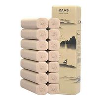 4 Layer Soft Skin-Friendly Rolls Toilet Paper Tissue Bathroom Paper Thickened Household for Bathroom Home Kitchen Office