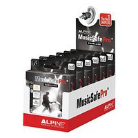 Alpine MusicSafe Pro Hearing Protection Earplugs, 6 Pack Black