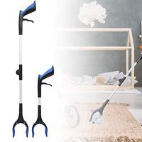 2pcs Multi-Function Grabber Reacher Folding Adjustable Trash Picker Reaching Assist Tool Extra Long Grabber Reacher with Rotating Jaw Mobility Aid Reaching Assist Tool