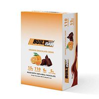 Built Bar 18 Pack Energy and Protein Bars - 100% Real Chocolate - High in Whey Protein and Fiber - Gluten Free, Natural Flavoring, No Preservatives (Orange)