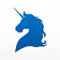 Decal Stickers Unicorn Durable Racing Motorbike Waterproof Racing Vehi Blue Dark (3 X 2.22 In)