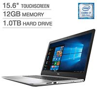 2019 Dell Inspiron 15 5000 5570 Intel Core i7-8550U 12 GB DDR4 1TB HDD 15.6" Full HD Touchscreen LED Silver Laptop