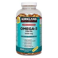 Kirkland Signature Super Concentrate Omega-3 Fish Oil 1000mg, EPA 440/DHA 280, 300 Softgels