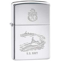 Zippo USN Navy Carrier Destroyer Military Zippo Lighter