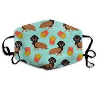 Sausage Dog Dachshund Dust Mask,Washable and Reusable Cleaning Gardening Outdoor Activities Warm Windproof Mask