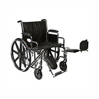 Roscoe Medical K72218Dhrel K7-Lite Wheelchair Removable Desk-Length Arms, Elevating Legrests Silver Vein Steel