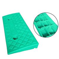 Indoor Step Uphill Pad, Portable Plastic Ramp for Cars and Motorcycles, Wheelchair Ramp Family Threshold Ramp Pad 4.8cm (Color: Green) (Color : Green)
