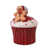 Ceramic Cupcake Christmas Container by FLOMO