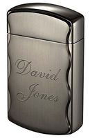 Personalized Fireball Brushed Gunmetal Coil Flame Lighter Free Engraving