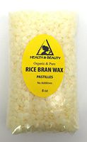 Rice Bran Wax Vegan Beads Vegetable Pastilles Flakes Premium Prime Grade A 100% Pure 8 oz
